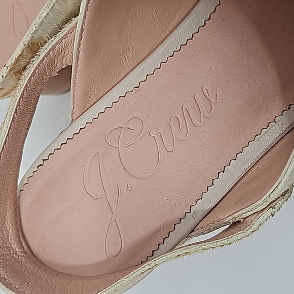 J Crew Calfhair Cowprint Convertible Wood Clogs - Picture 4 of 14